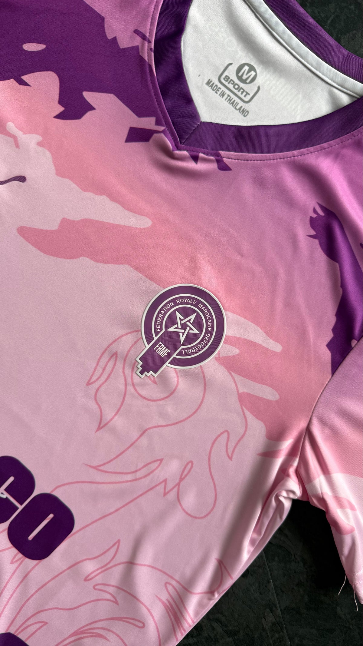 Maroc – Maillot Concept 2025/2026 – Rose et Violet - dos