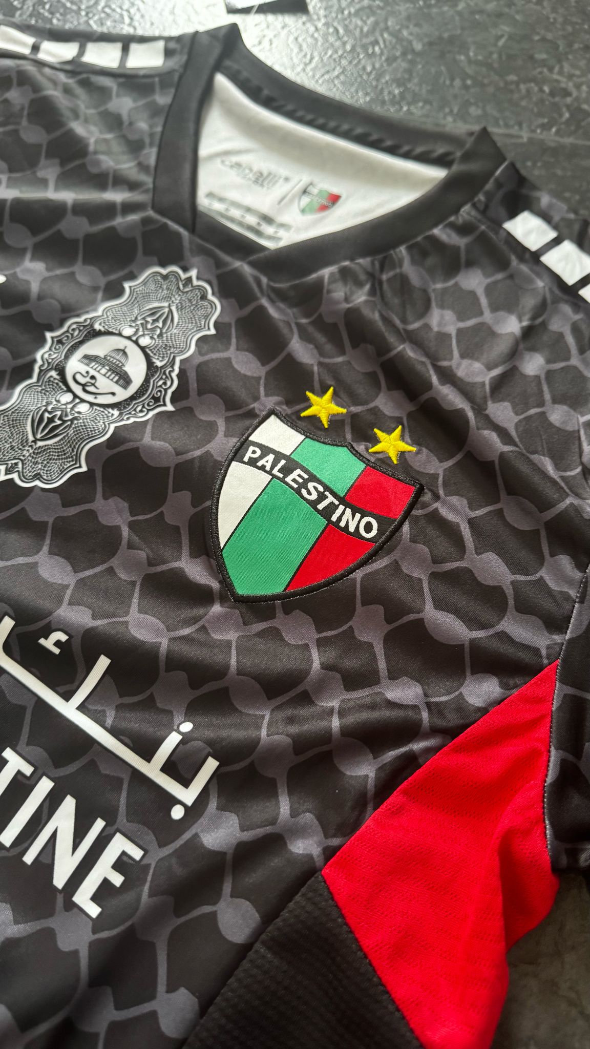 Palestino - Maillot Extérieur 24/25 - Noir DERBYX