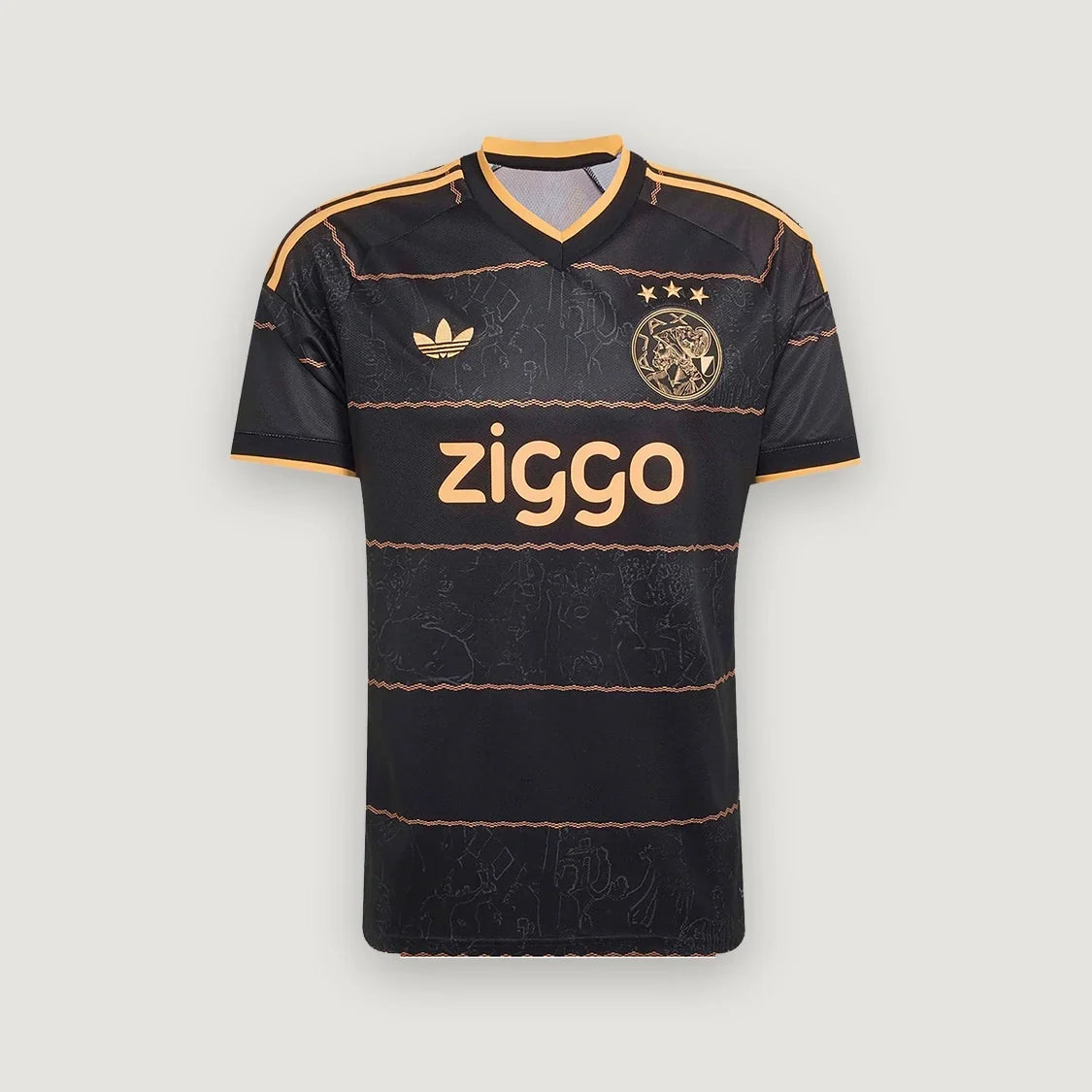 Ajax Amsterdam – Maillot Extérieur 2026/27 – Noir, Or - avant