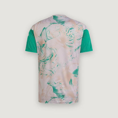 Algérie – Maillot Avant-Match Extérieur 2026 – Beige, Vert - dos