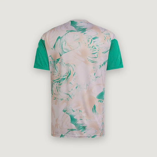 Algérie – Maillot Avant-Match Extérieur 2026 – Beige, Vert - dos