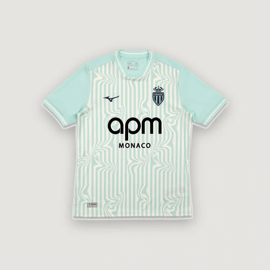 AS Monaco – Maillot Third 2026/27 – Vert d'eau, Crème - avant