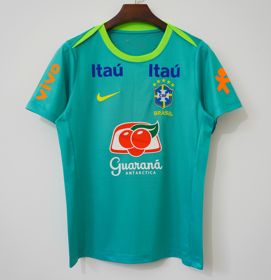 2004 Maillot Brésil training green Rétro DERBYX