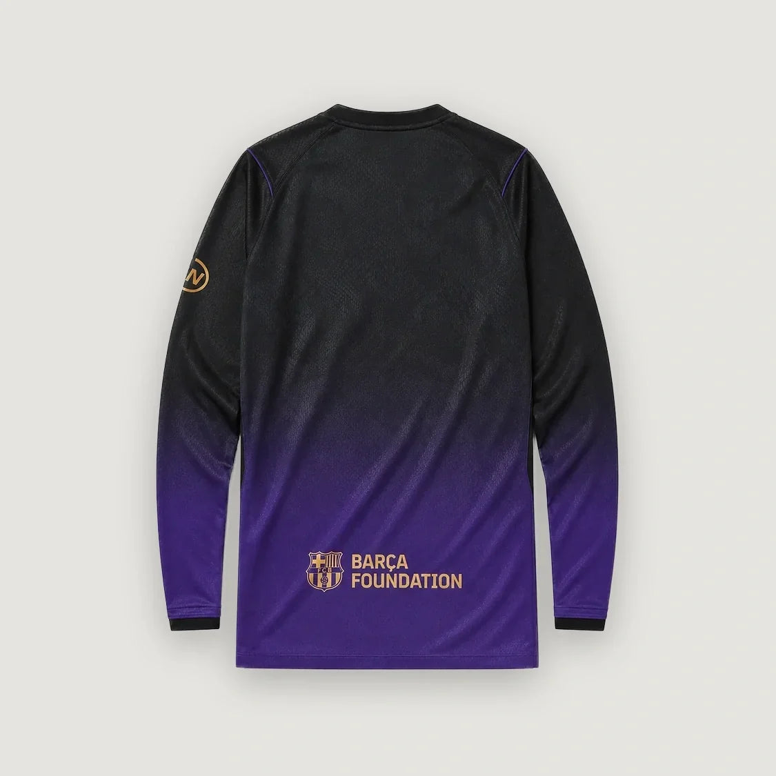 FC Barcelone – Maillot Extérieur Manches Longues 2026/27 – Noir, Violet & Or - dos
