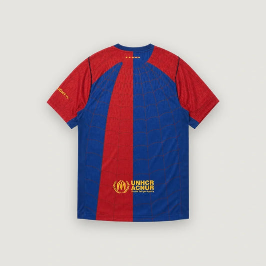 FC Barcelone – Maillot Édition Spéciale Spider-Man – Bleu, Grenat & Jaune - dos