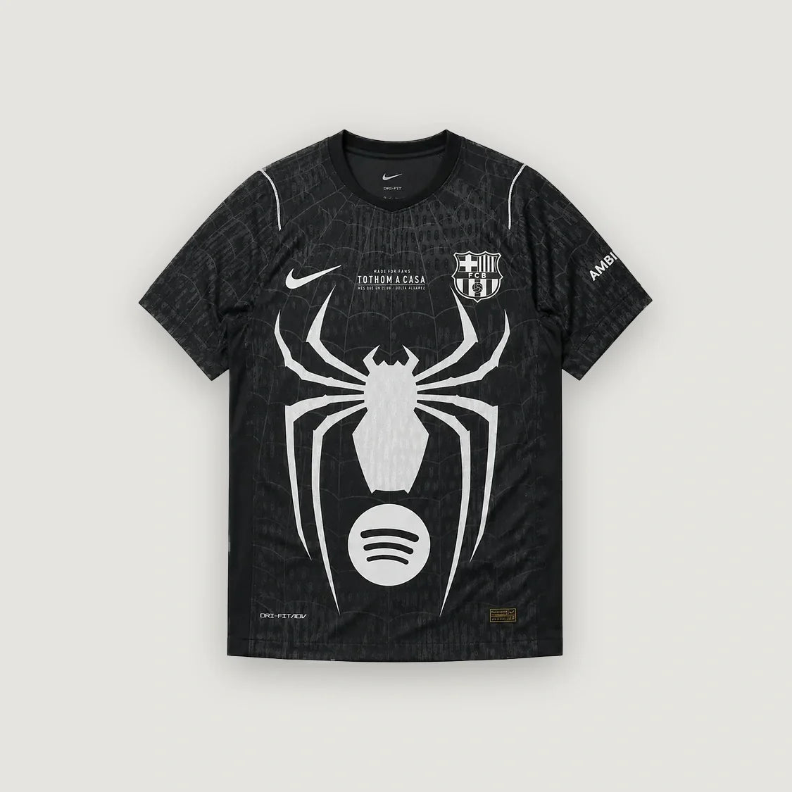 FC Barcelone – Maillot Édition Spéciale Spider-Man – Noir & Blanc - avant