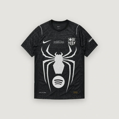 FC Barcelone – Maillot Édition Spéciale Spider-Man – Noir & Blanc - avant