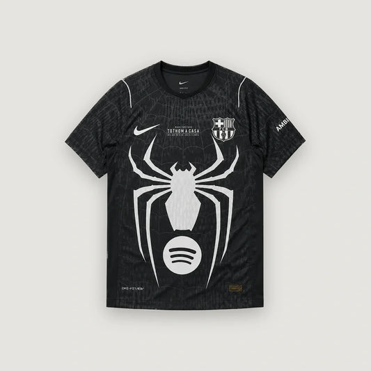 FC Barcelone – Maillot Édition Spéciale Spider-Man – Noir & Blanc - avant