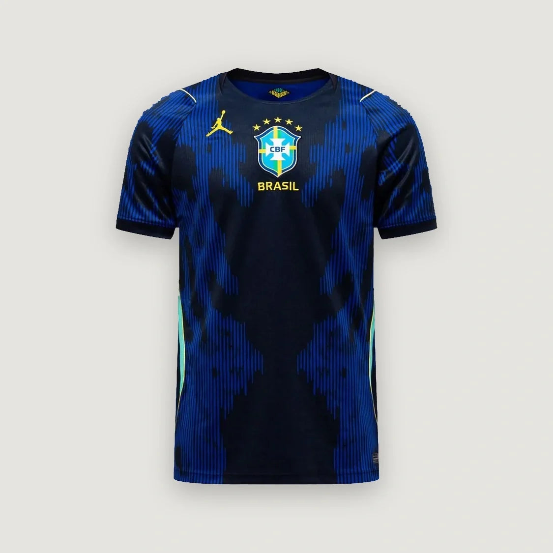 Brésil – Maillot Extérieur Coupe du Monde 2026 – Noir, Bleu, Jaune - avant