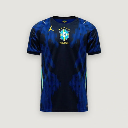 Brésil – Maillot Extérieur Coupe du Monde 2026 – Noir, Bleu, Jaune - avant