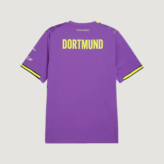 Borussia Dortmund – Maillot Third 2026/27 – Violet, Jaune fluo - dos