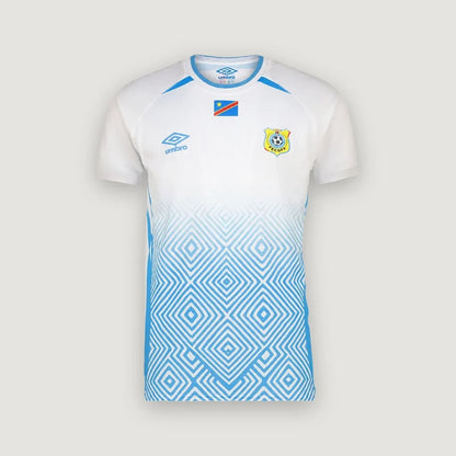 Congo – Maillot Extérieur Coupe du Monde 2026 – Blanc, Bleu Ciel - avant