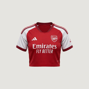 Arsenal FC – Crop Top Domicile 2026/27 – Rouge, Blanc - avant