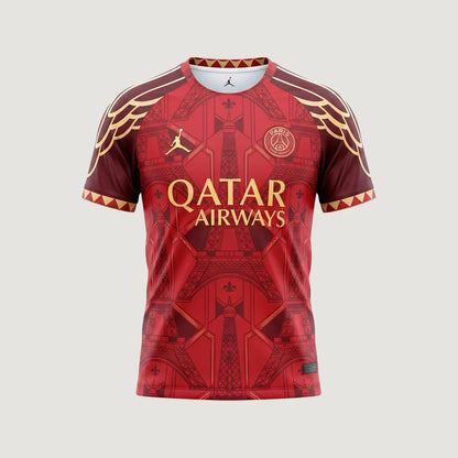 Paris Saint-Germain – Maillot Concept 2026/27 – Rouge, Bordeaux, Or - avant