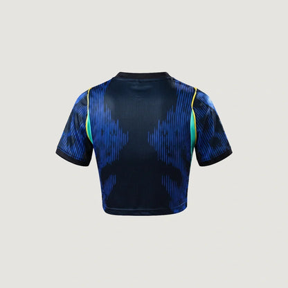 Brésil – Crop Top Extérieur 2026 – Bleu marine - dos