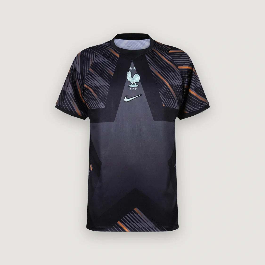 France – Maillot Gardien 2026/27 – Noir, Gris, Orange - avant