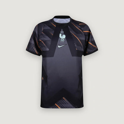 France – Maillot Gardien 2026/27 – Noir, Gris, Orange - avant