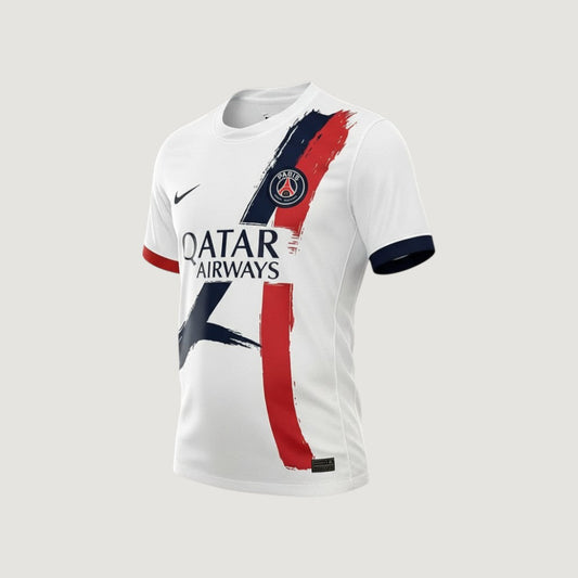 Paris Saint Germain ( PSG ) -  Maillot Extérieur 25/26 - Blanc DERBYX