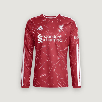 Liverpool – Maillot Domicile Manches Longues 2026/27 – Bordeaux - avant