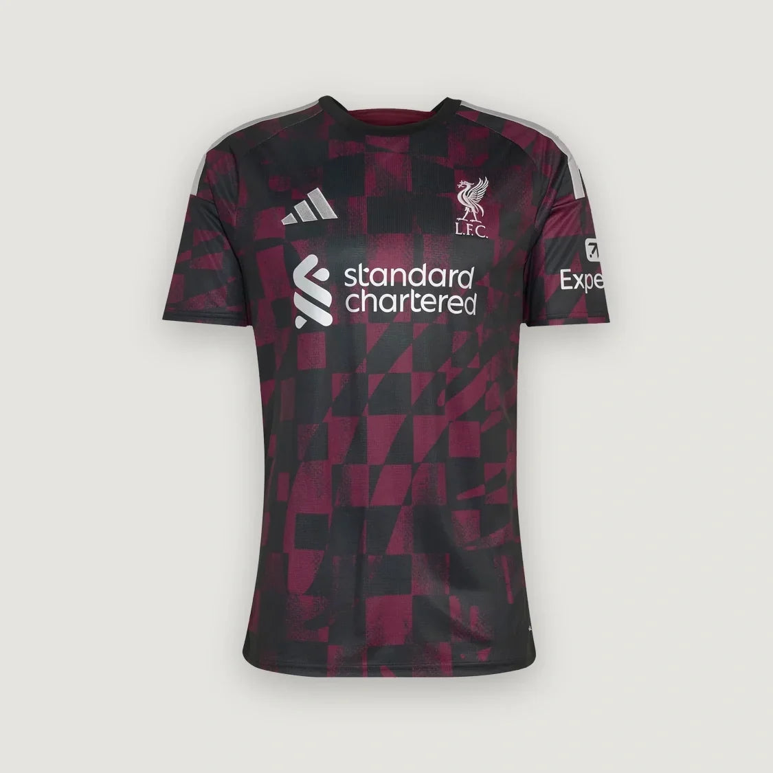 Liverpool – Maillot Third 2026/27 – Noir, Bordeaux - avant