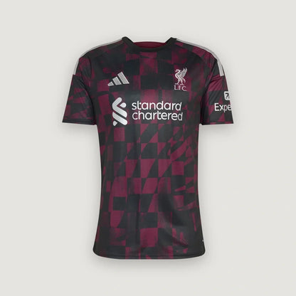 Liverpool – Maillot Third 2026/27 – Noir, Bordeaux - avant