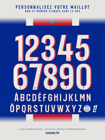 Paris Saint-Germain – Maillot Domicile 2 Étoiles 2026/27 – Bleu, Rouge, Blanc - dos