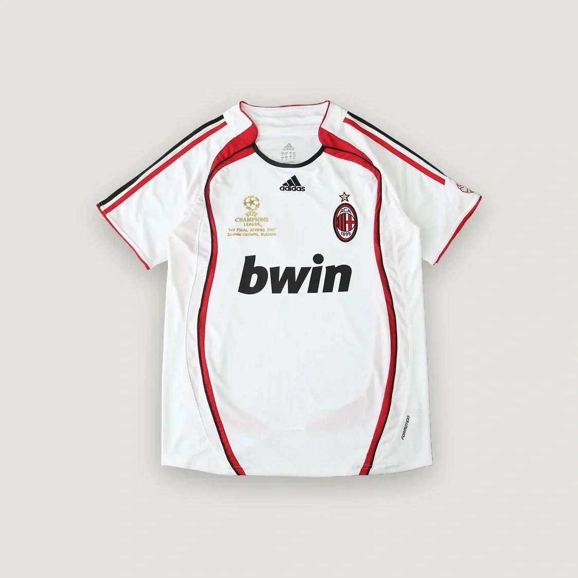AC Milan – Maillot Rétro Extérieur 2006/07 – Blanc & Rouge - avant