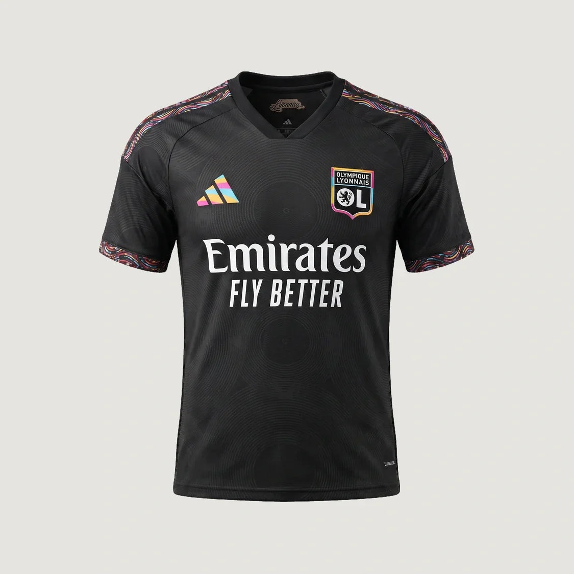 Olympique Lyonnais – Maillot Third 2026/27 – Noir, Multicolore - avant
