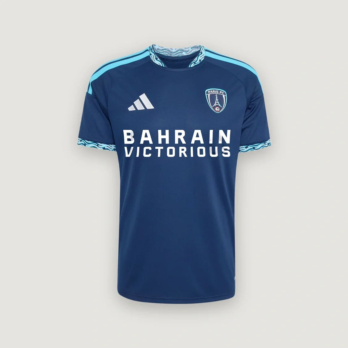 Paris FC – Maillot Domicile 26/27 – Bleu Marine & Cyan - avant