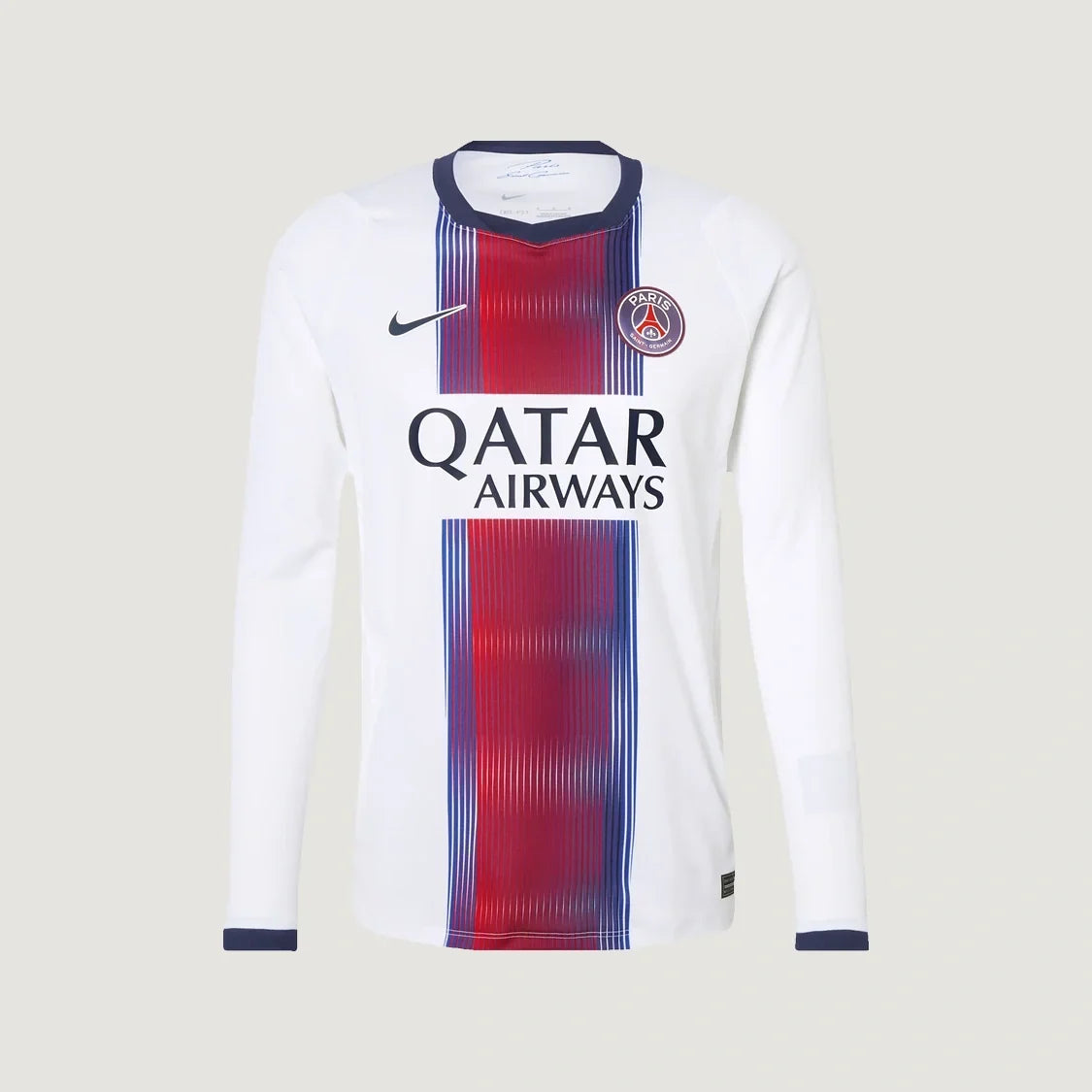 Paris Saint-Germain – Maillot Extérieur Manches Longues 26/27 – Blanc, Bleu, Rouge - avant