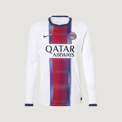 Paris Saint-Germain – Maillot Extérieur Manches Longues 26/27 – Blanc, Bleu, Rouge - avant