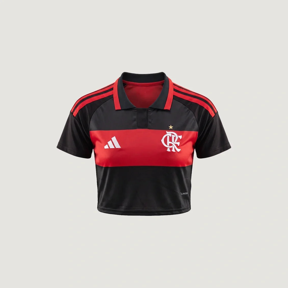 Flamengo – Crop Top Domicile 2026/27 – Rouge, Noir - avant