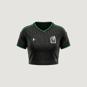 Mexique – Crop Top Third 2026 – Noir, Vert, Rouge - avant