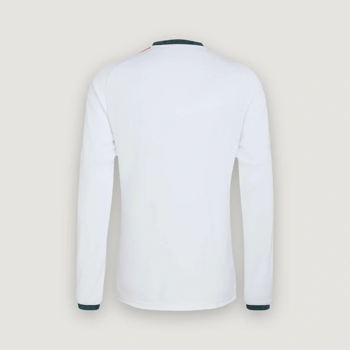 Real Madrid – Maillot Domicile Manches Longues 2026/27 – Blanc, Rose, Vert foncé - dos