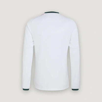 Real Madrid – Maillot Domicile Manches Longues 2026/27 – Blanc, Rose, Vert foncé - dos