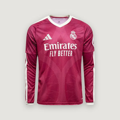 Real Madrid – Maillot Third Manches Longues 2026/27 – Rose Framboise - avant