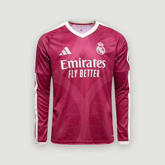 Real Madrid – Maillot Third Manches Longues 2026/27 – Rose Framboise - avant
