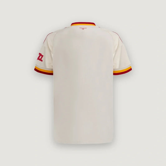 AS Roma – Maillot Extérieur 2026/27 – Crème, Rouge - dos