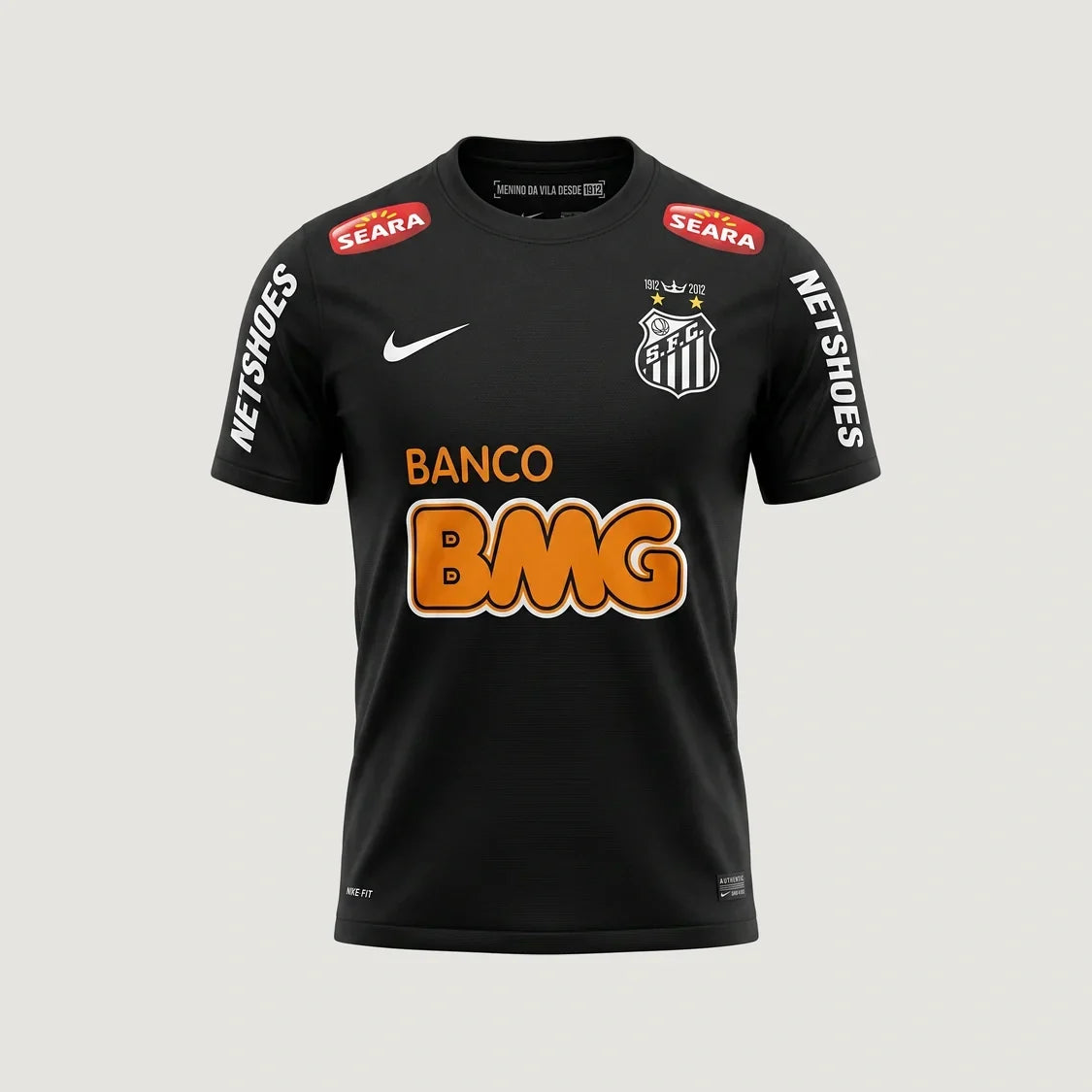 Santos – Maillot Extérieur 2012 – Noir - avant