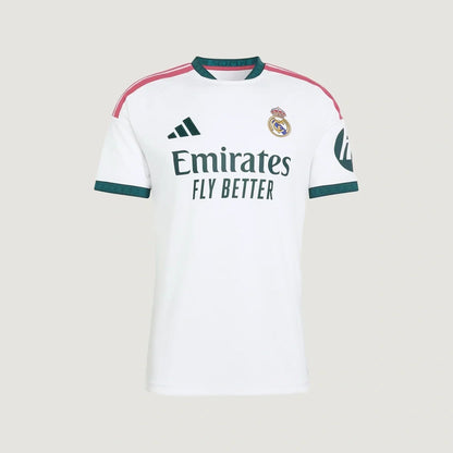 Real Madrid – Maillot Domicile 2026/27 – Blanc, Rose, Vert foncé - avant