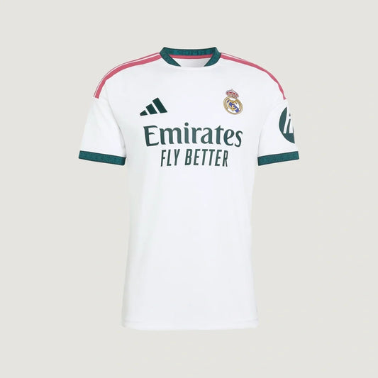 Real Madrid – Maillot Domicile 2026/27 – Blanc, Rose, Vert foncé - avant