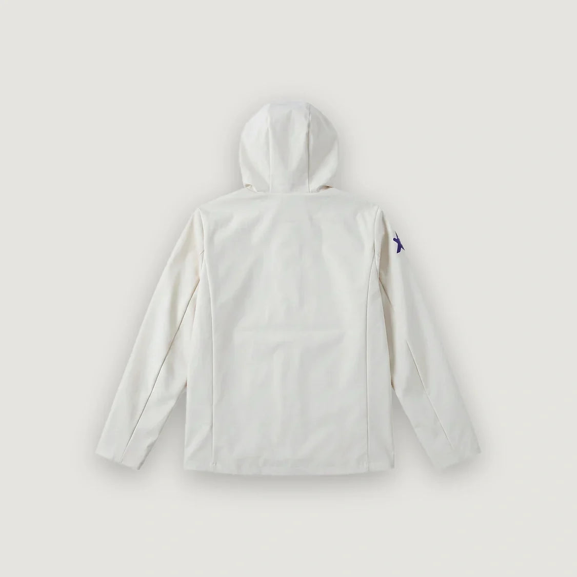 Brésil – Veste Coupe-Vent à Capuche – Blanc Cassé - dos