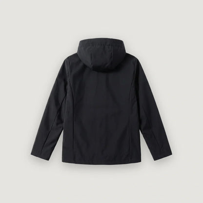 Brésil – Veste Coupe-Vent à Capuche – Noir & Jaune - dos