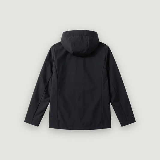 Brésil – Veste Coupe-Vent à Capuche – Noir & Jaune - dos