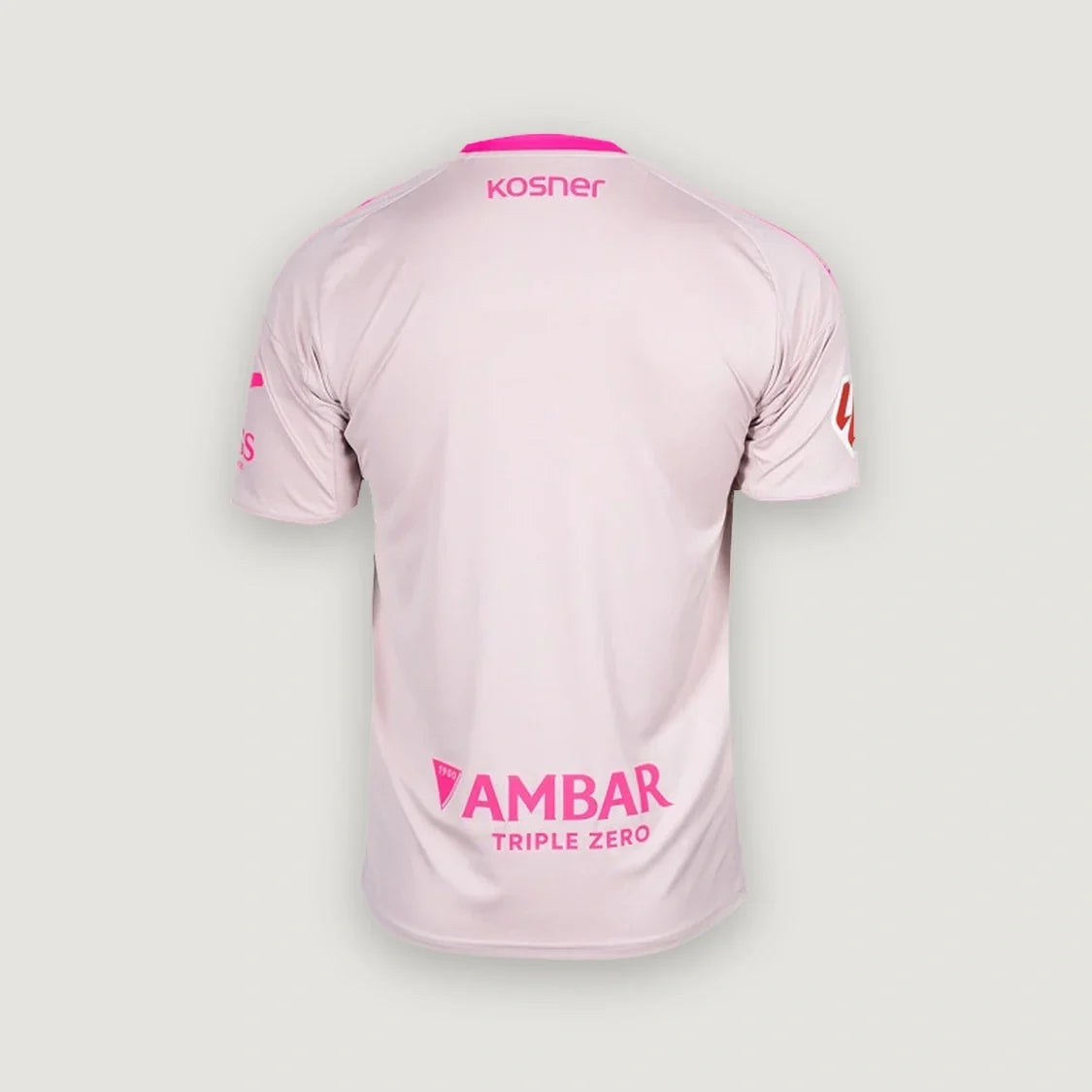 Real Zaragoza – Maillot Extérieur 2025/26 – Rose Pâle - dos
