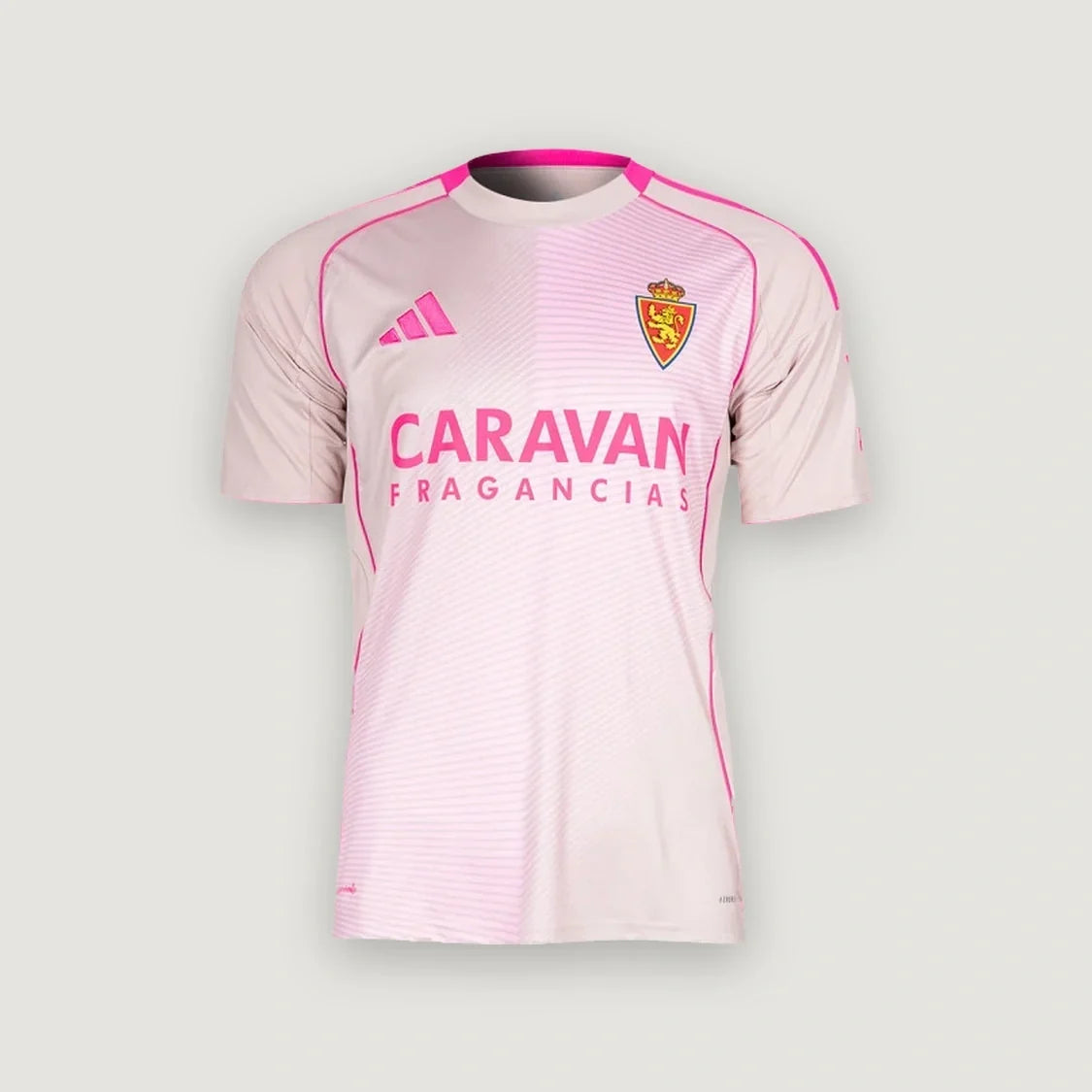 Real Zaragoza – Maillot Extérieur 2025/26 – Rose Pâle - avant
